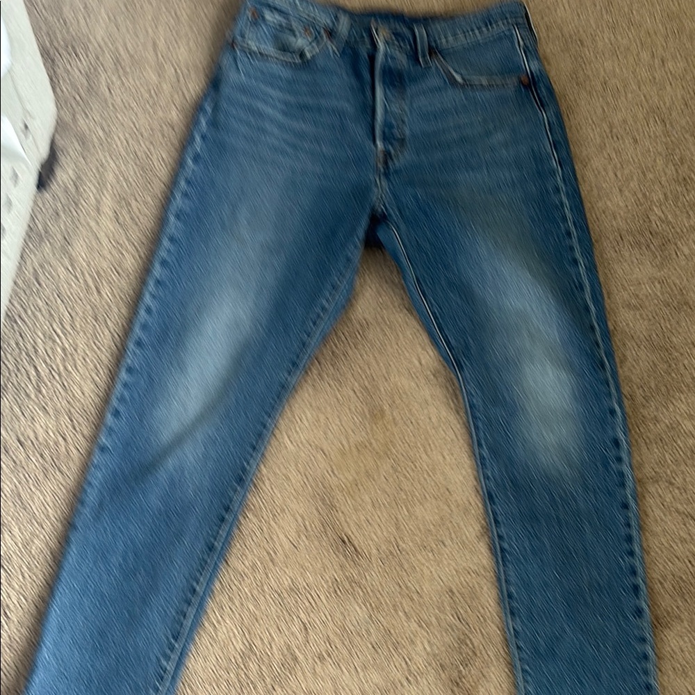 Ladies 501 Blue Jeans